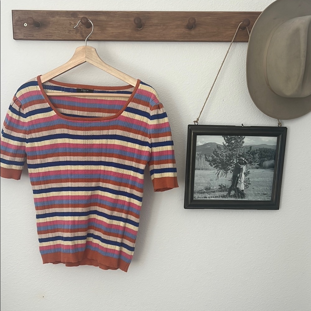 Striped Multicolor Knit Top